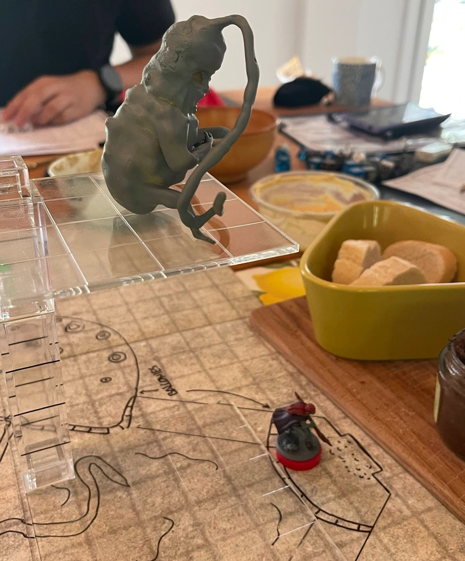 Ellie spending intimate time with the abomination.