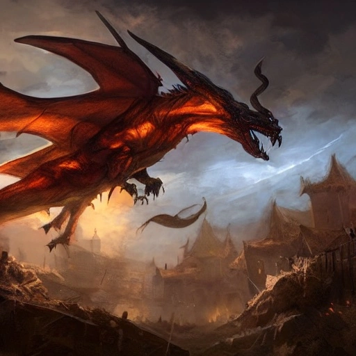 wyvern_attacking_village_at_night.webp