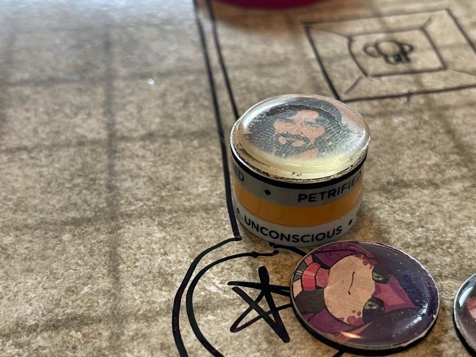 Chos a couple of rounds later (&lsquo;Petrified&rsquo; = &lsquo;Slowed&rsquo;).