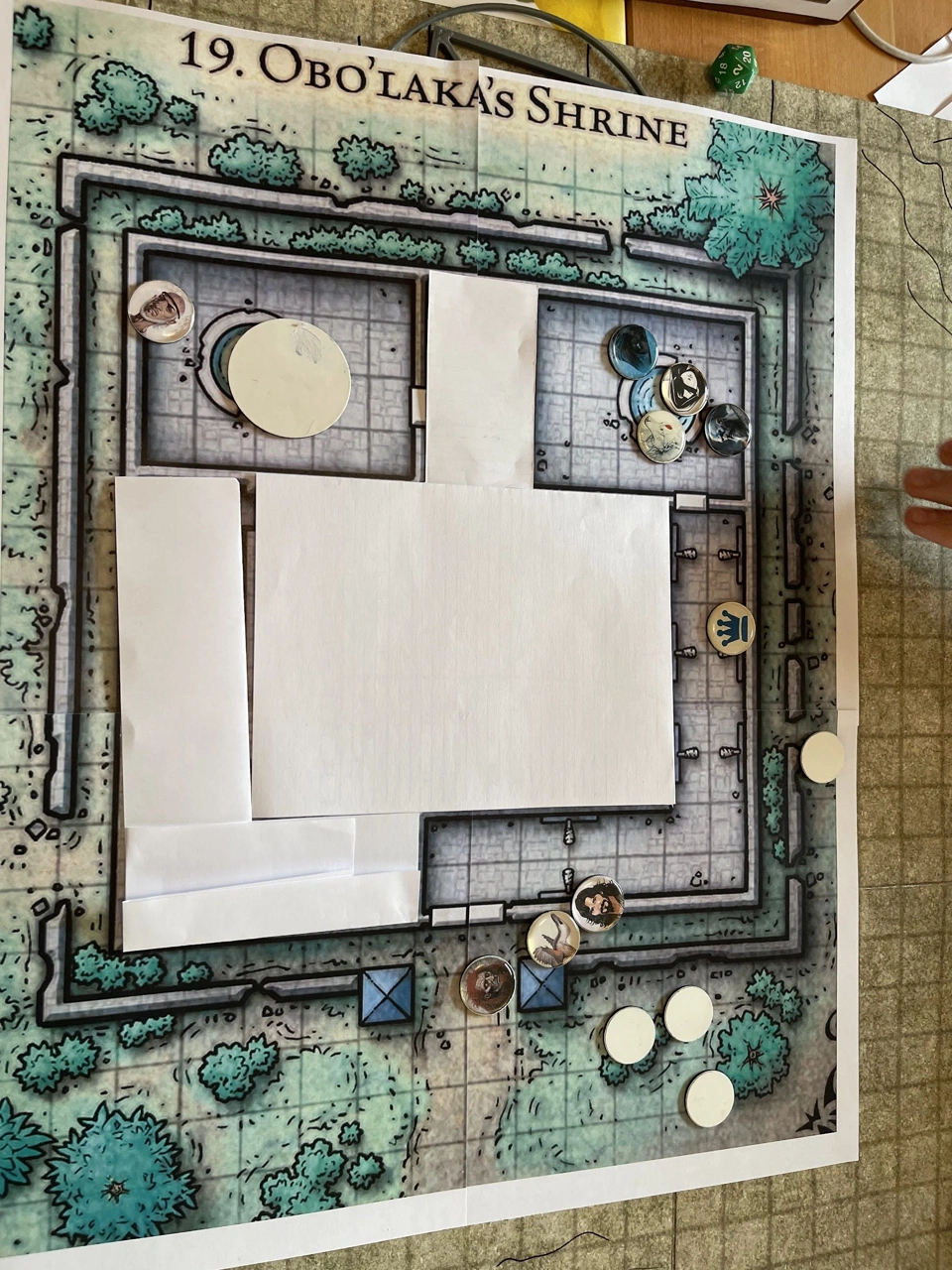 At Obo&rsquo;laka&rsquo;s shrine, playing with the pool teleports.