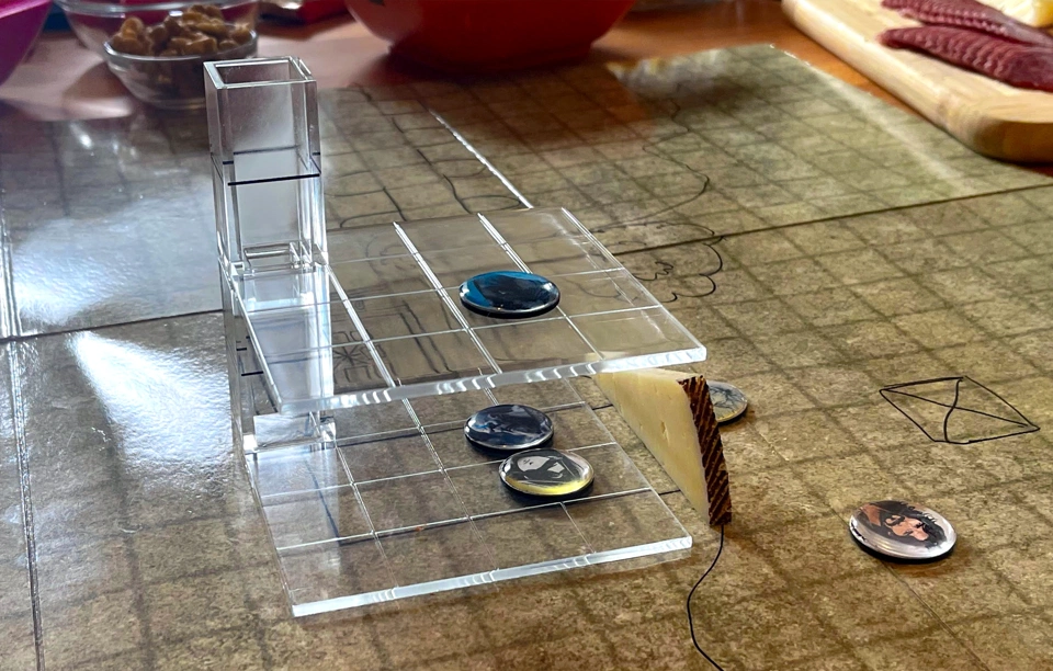 Silas safe inside his rope trick pocket while the room they&rsquo;re trapped in gets filled with gas.