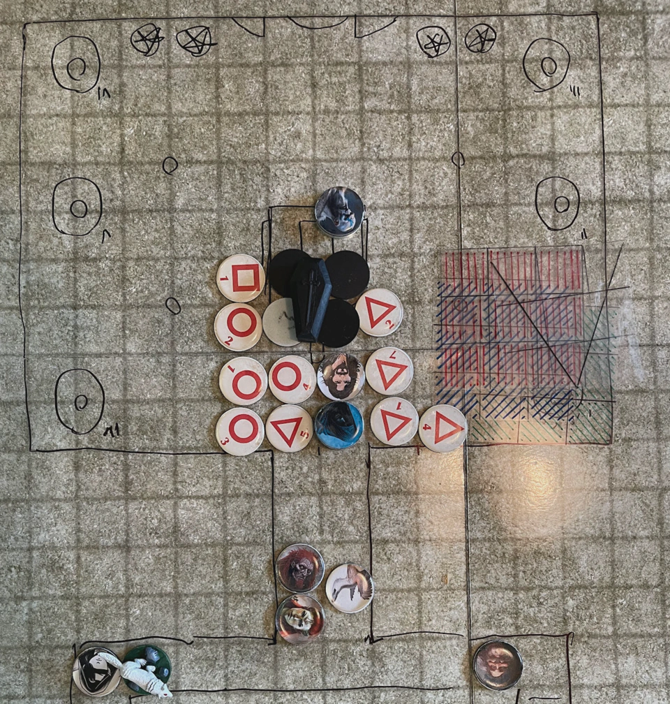 Mayhem inside Papazotl’s tomb.