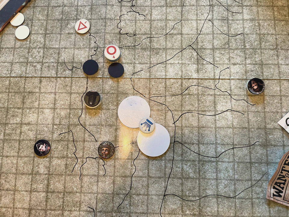 The second cart after two goblins are dead and Lyra is off the cliff.