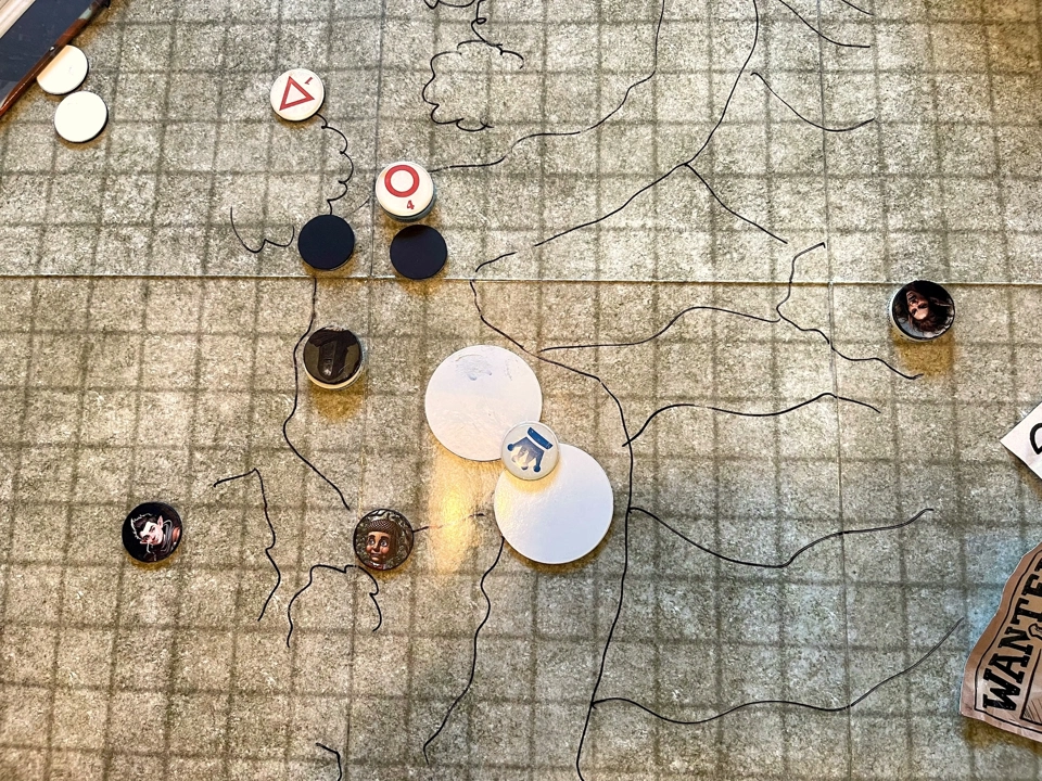 The second cart after two goblins are dead and Lyra is off the cliff.