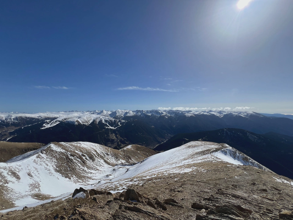 View of the Pyrenees.