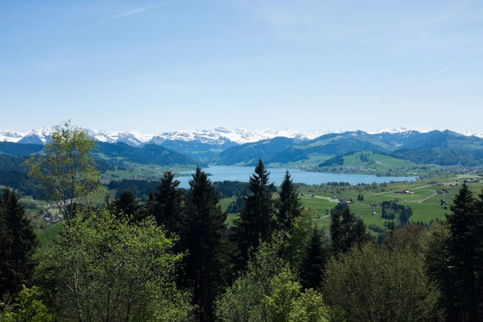 View from Etzel Kulm, 1098m.