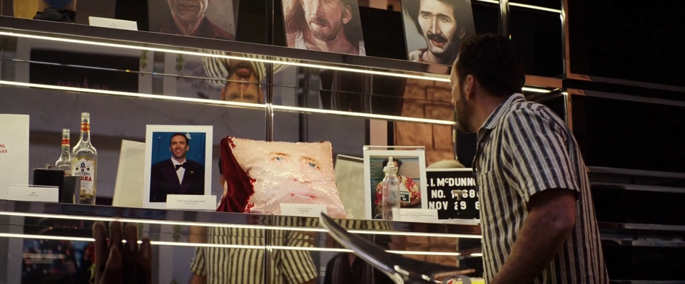 Nicholas visiting Javi&rsquo;s &ldquo;Nicholas Cage fan room.&rdquo;