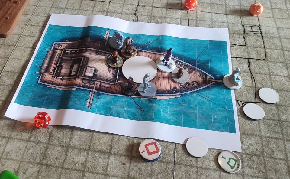 The heroes aboard Paco&rsquo;s ship.
