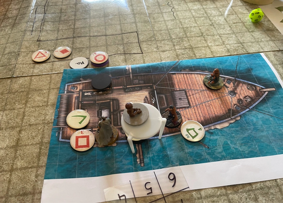 The party repeling the angel, the cultist, the bounty-hunter, and the guards.