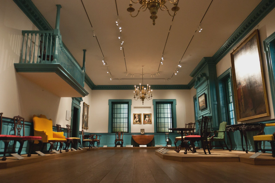 There was a surreal feeling to this room. After careful consideration I believe it was caused by the amount and layout of chairs. It feels like either they are going to start jumping on you or that there are ghosts sitting on them looking at you.