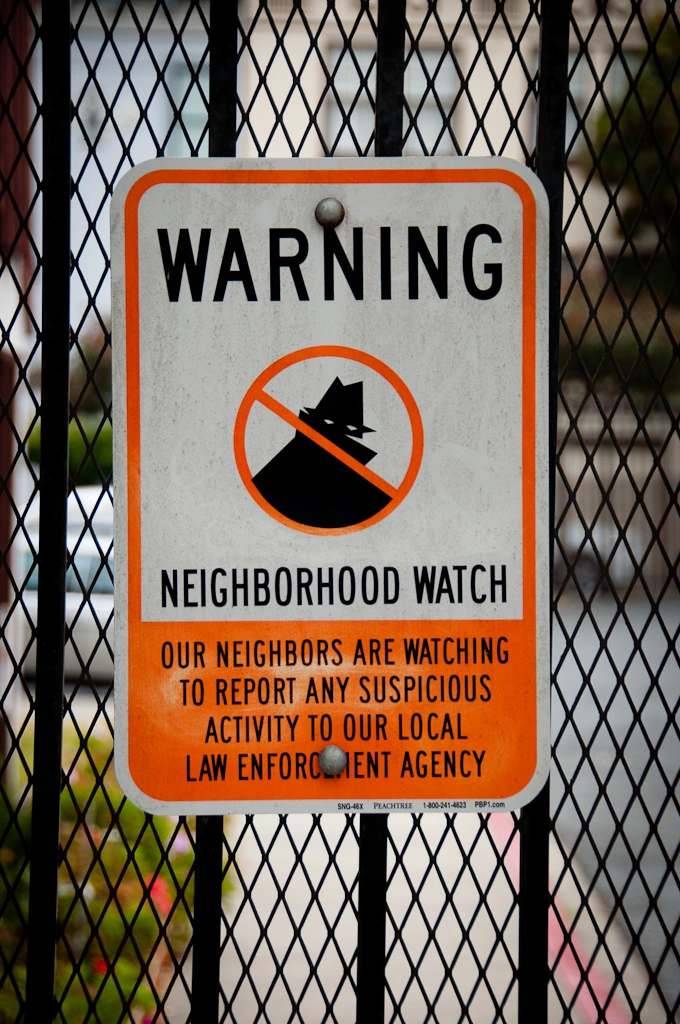  Whenever I see one of these two thoughts cross my mind: 1984 and the idea that sneaky bored people are watching me from the corners of nearby windows.