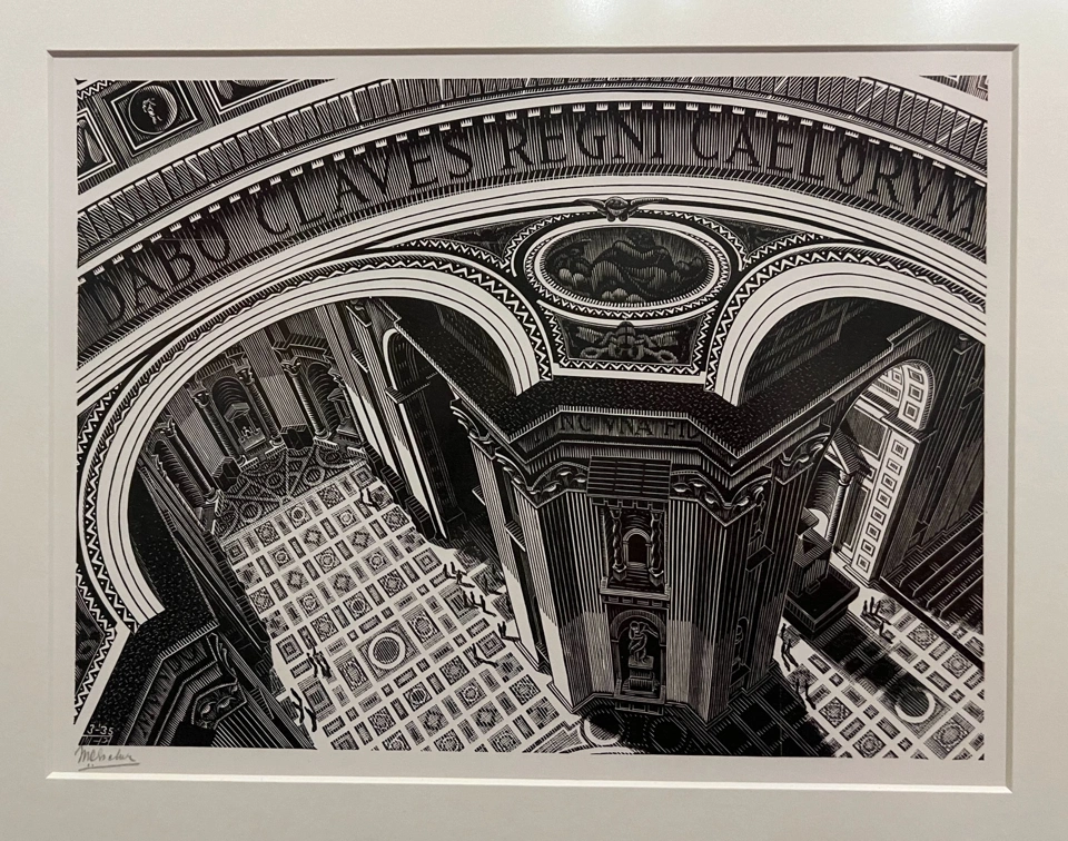 One of Escher&rsquo;s woodworks.