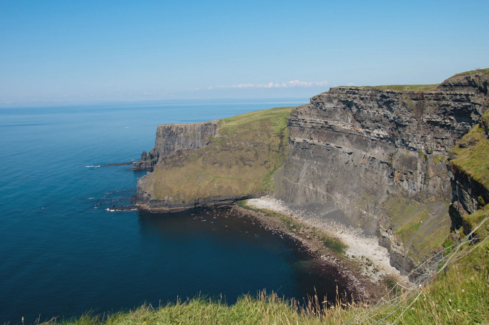 And here are the cliffs.