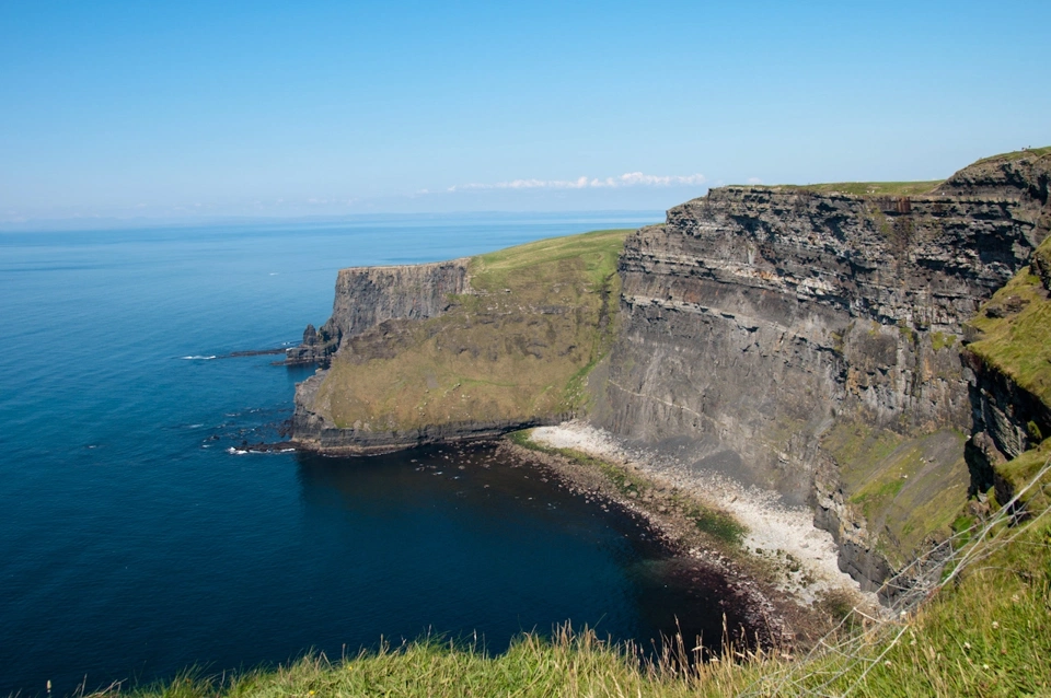 And here are the cliffs.