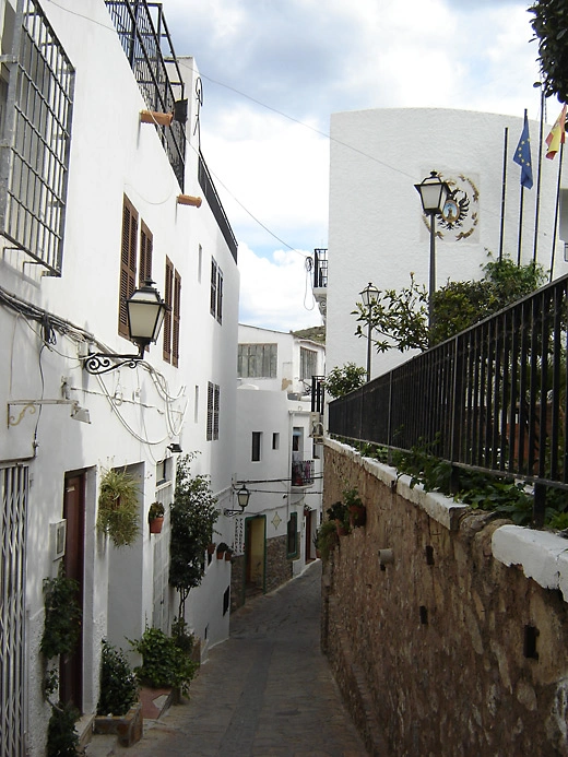 Una calle de Mojácar.