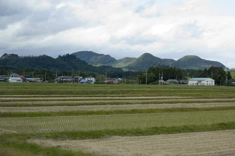 A las afueras de Sendai.