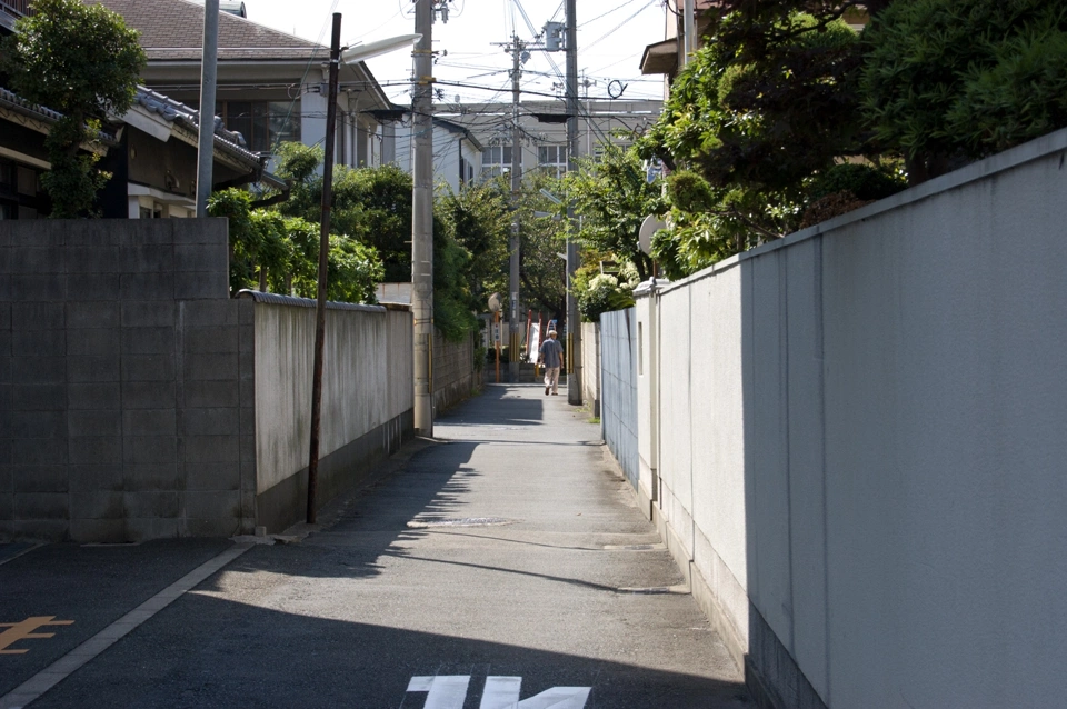 kita-tatsumi-narrow-road-between-walls.webp