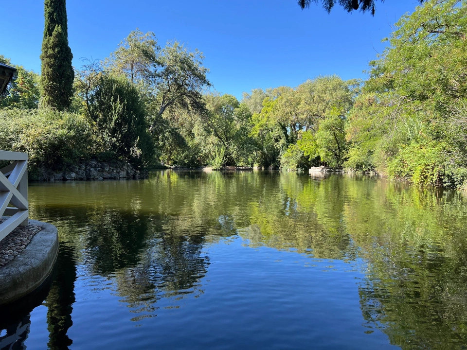 The garden&rsquo;s lake next to a Chinese-style gazebo not visible on the picture.