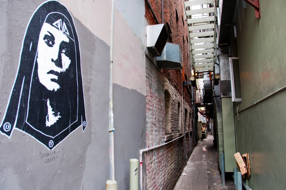 I don&rsquo;t know who the woman is but it felt like there was a demonic sect at the end of that narrow street.