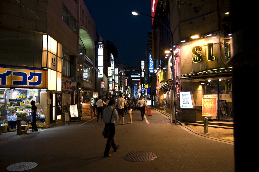 Al anochecer fui a comprar un iPod al Yodobashi Camera de la zona y de paso ver el ambiente nocturno.