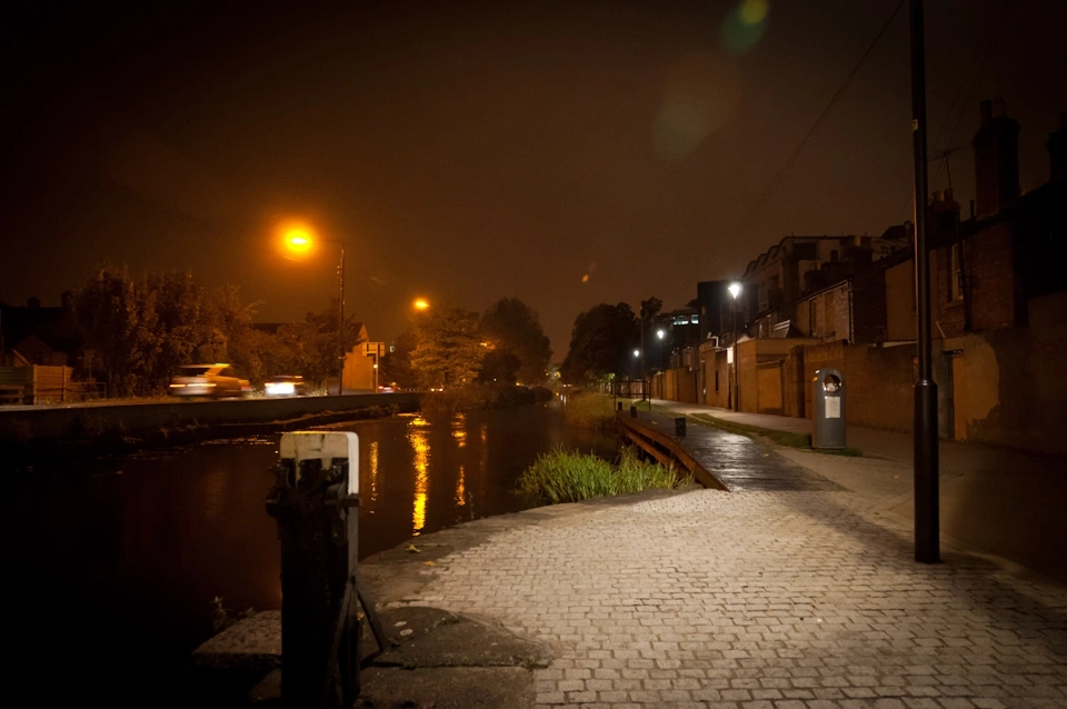And at night the canal has a different feeling which includes prostitutes and Moon reflections on the water.
